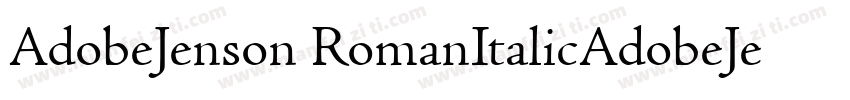 AdobeJenson RomanItalicAdobeJenson字体转换